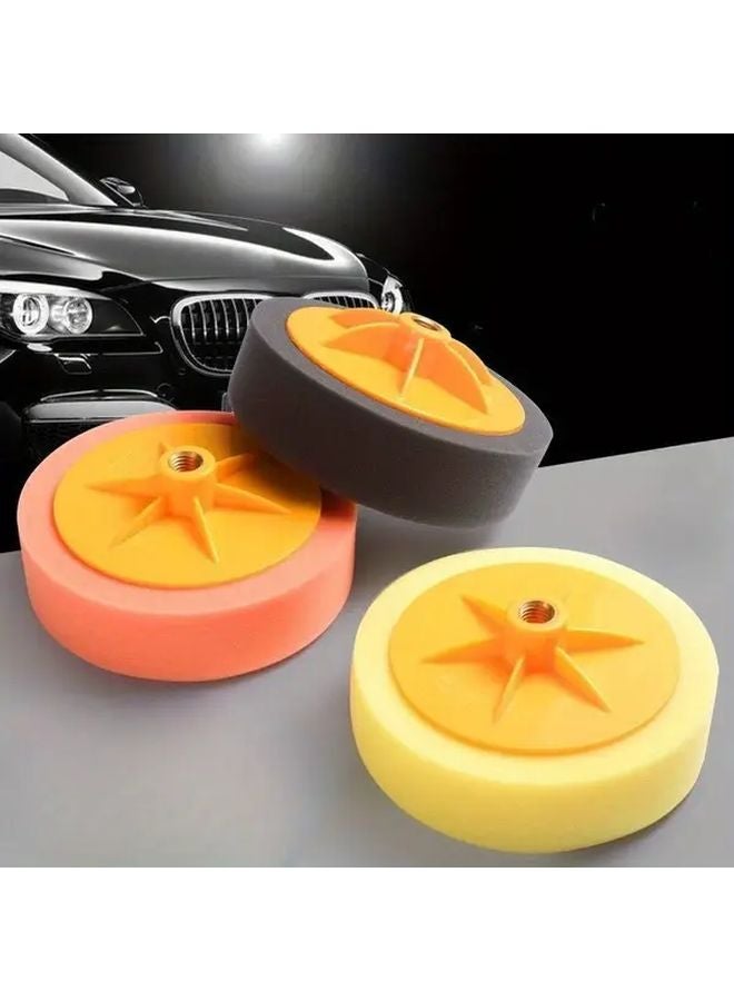 2 Pieces 6 Inch M14 Threaded Polishing Sponge Pads For 125 Angle Grinder - Image 4